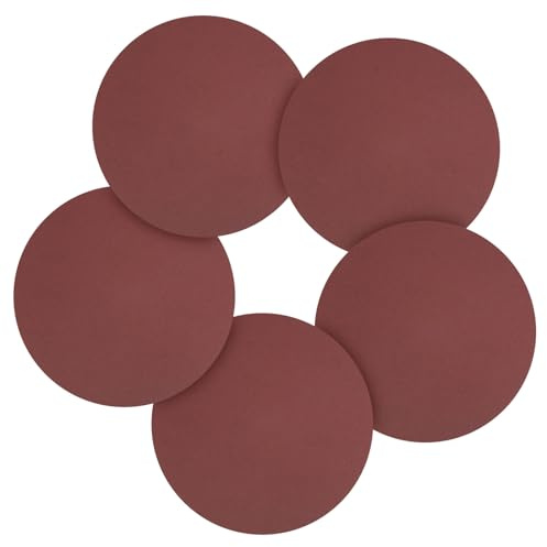 CoCud 20Pcs 220mm Sanding Disc 240Grit Hook and Loop Sandpaper Red | Round Sanding Paper for Orbital Sander or Automotive Car Repairing, Grinding and Polishing