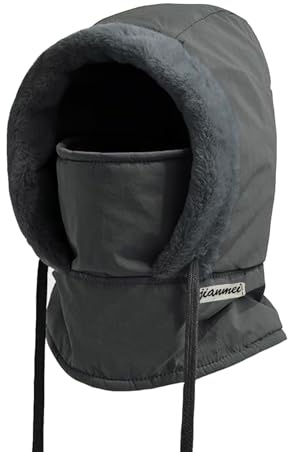 Vossmi Sturmhaube Winter Mütze Herren Damen Plüsch Balaclava Thermo Skimask Mützenschal Schalmütze Kapuzenschal Schal Mit Kapuze Warme Balaclava Gesichtsmaske Winddichte Strickmützen Helm