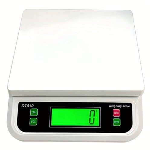Bilancia da cucina for alimenti con display a LED, piccola bilancia for conteggio 30 kg/1 g, di precisione for