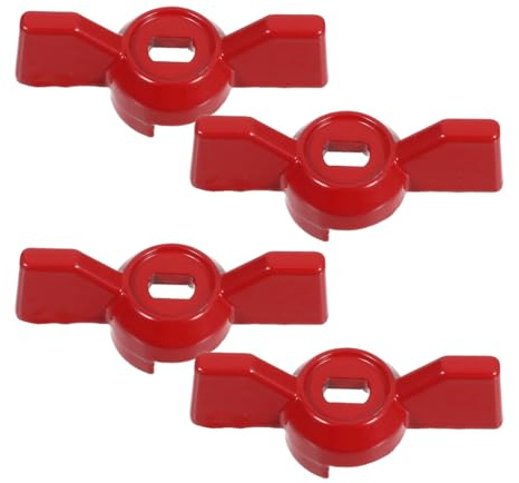 OUNONA 4 Pièces Poignée de Remplacement pour Valve à Bille Poignée de Fermeture D'eau pour Robinet Extérieur Robinet de Jardin Réparation de Remplacement 6x10mm