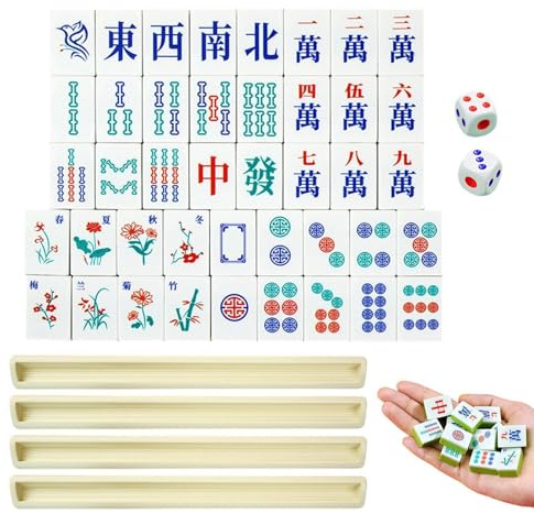 Set Da Viaggio Per Mahjong Mah Jongg Tradizionale Portatile