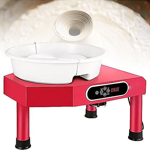 Eiwitany Electric Pottery Wheel with Foot Pedal - Ceramic Forming Machine for Beginners, DIY Crafts, Home & School Pottery Studios