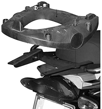 Kappa KR689 Topcasetraeger, Schwarz, Größe Standard