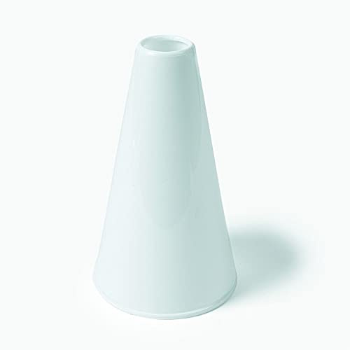 Fun Express Cheer Megaphone Bulk 12 Pack - Mini Megaphones for Kids Cheerleading & Sports Events | DIY White Plastic Bullhorn Set with Handle Perfect for School Spirit, Football Games & Party Favors