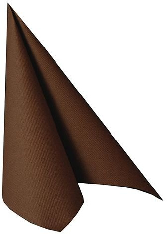 150 Premium Servietten ROYAL Collection 1/4-Falz 40 cm x 40 cm braun