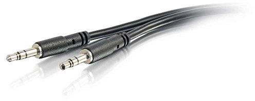 C2G 0.9m / 3ft Slim Aux 3.5mm Audio Cable - M/M, Audio Jack