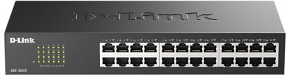 D-Link DES-1024D 24-Port Fast Ethernet Switch (10/100 Mbit/s-Anschlüsse, bis zu 200 Mbit/s im Full-Duplex-Modus)