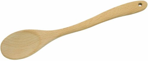 Fackelmann Cucchiaio da cucina, in legno di faggio naturale, Utensile da cucina resistente per mescolare, servire e cucinare, ottimo per pentole antiaderenti, non rovina le superfici, dimensioni 30 cm