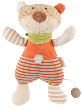 SIGIKID 48916 Spieluhr Bär Green Mädchen und Jungen Babyspielzeug empfohlen ab Geburt mehrfarbig