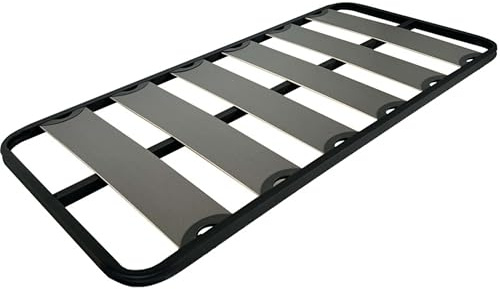 Miroytengo Somier 90x190 cm Balda Ancha, Tubo de Acero 40x30 mm, Refuerzo Central, Láminas de chopo-Flex (SIN Patas)
