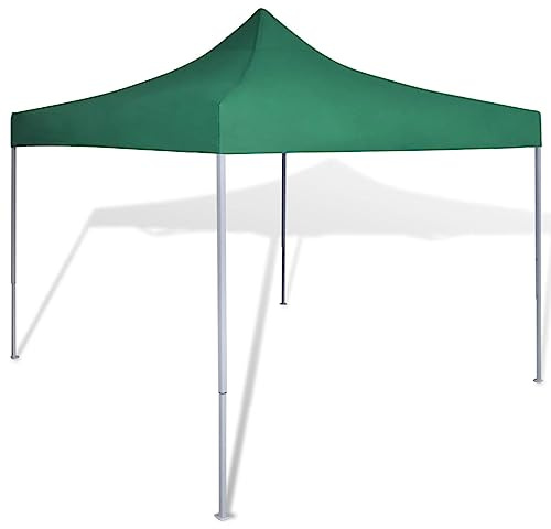 vidaXL Grönt hopfällbart tält 3 x 3 m