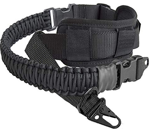 Mifz 2 Point Sangle Fusil réglable Sangle 1 Point Amovible 550 Paracorde Sangle Airsoft avec d'épaule Pad