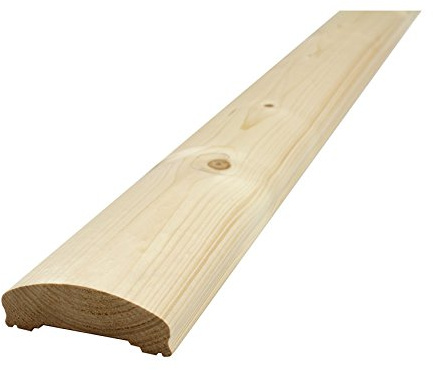 Handlauf für Holzbalkon - Nordische Fichte - 2115/4-1 Fi (1480x115x40mm)
