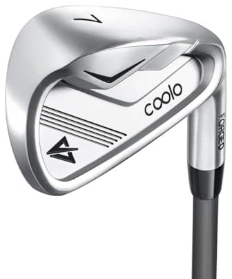 COOLO Single Graphite Golf Irons 7 for Golfer Slower Swing Speeds, Reduced Strain on The Old Elbows and Wrists, Help Shots Go Farther, Men & Women Right Handed(Women)
