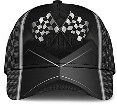 501 Baseball Kappen Racing Dirt Track Light Checkered Flag Racer Geschenkidee Schwarz Unisex Baseballmütze Reine Farbe Leicht Abwaschbar Visier Hut Für Wander Kletter