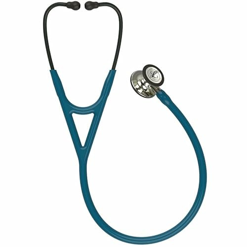 3M Littmann Cardiology IV Stethoskop mit Gratis Gravur und Penlight (Karibikblau/Champagne Edition)