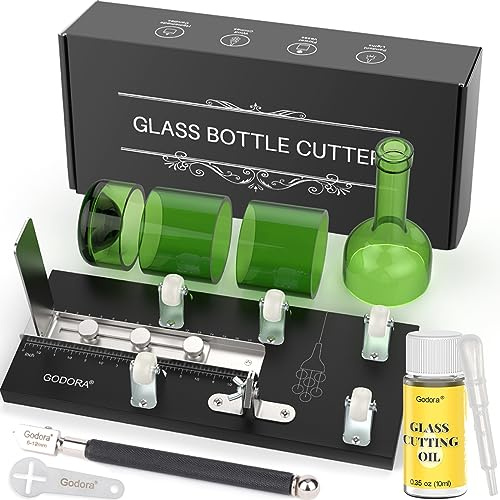 Glass Bottle Cutter with Glass Cutting Oil