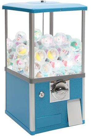 FANYING Candy Vending Machine Commercial Round Capsule Machine Small Gum Device Prize Vending Machine Suitable For Party Shopping Mall Supermarket,Blue