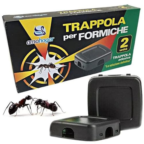 6 Pezzi Trappola per Formiche, Esca per Insetti Adescante, Disinfestazione Casa Ufficio Cantina Garage, Ideale contro Animali Infestanti, Formiche, Pronta all'Uso, Spazi Esterni e Interni