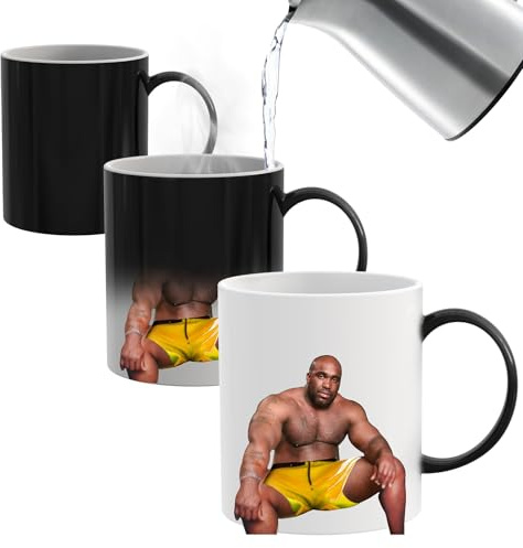 Secret Santa Gifts for Men,12OZ Novelty Heat Changing Mug,Funny Gifts for Men Him,Christmas Presents for Him Friends on Birthday Anniversary