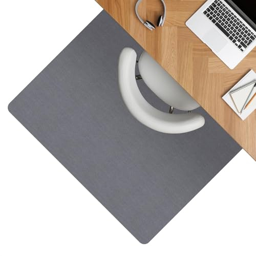 Bodenschutzmatte Bürostuhl Unterlage Schreibtischstuhl Unterlage Bürostuhl Teppich rutschfeste Bodenmatte für Parkett und Hartböden selbsthaftend Nemesis 120x150cm Grau