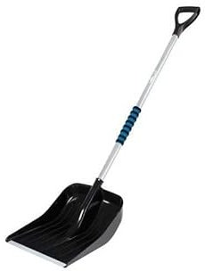 Wintem Pala da Neve con Manico in Alluminio 143x38x18cm - Ideale per Affrontare l’Inverno - Impugnatura Ergonomica Antiscivolo - Struttura Robusta, Leggera e Resistente - Semplice da Usare