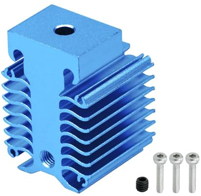 olzzdda 3D Printer Heatsink,Aluminum Ender3 V3 SE Heatsinks,Blue Ender 3 V3 KE Heat Sink,Hotend Replacement Parts 3D Printing Heat Sinks Accessory,for Ender 3 V3 KE and Ender 3 V3 SE