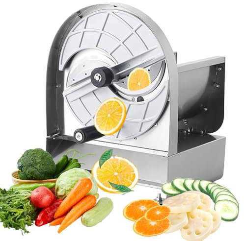 Manual Vegetable Fruit Slicer, Commercial Food Cutter Slicing Machine, 0.2-12 Mm Thickness Adjusted, Non-slip Base, Stainless Steel Vegetable Cutter Machine For Onion Cucumber Lemon Restaurant