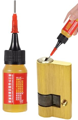 Teksome Lubrifiant pour Chaîne de Vélo - Lubrifiant Pour Chaîne De Vélo 30ml | Graisse Mécanique Multifonction à Faible Frottement pour Serrures, Automobile, Garage, Fenêtres, Fermetures Éclair et