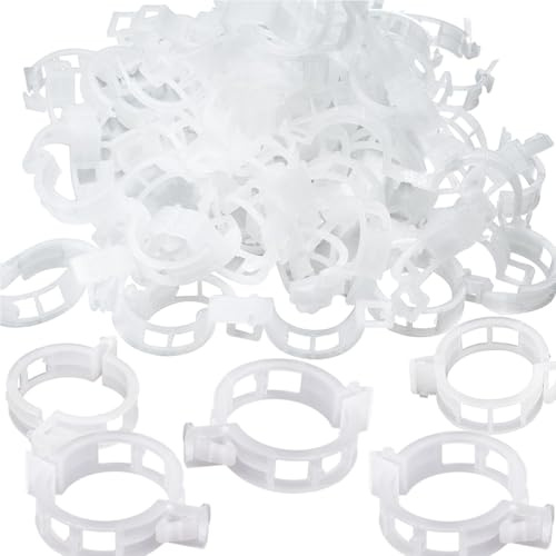 UYVPAER 100 Stück Pflanzenclips Tomaten Rankhilfe Clip Pflanzenklammern Tomatenclips Kunststoff Tomatenklammern Für Kletterpflanzen Pflanzen Clips Pflanzenstützclip Für Kletterpflanzen Blumen