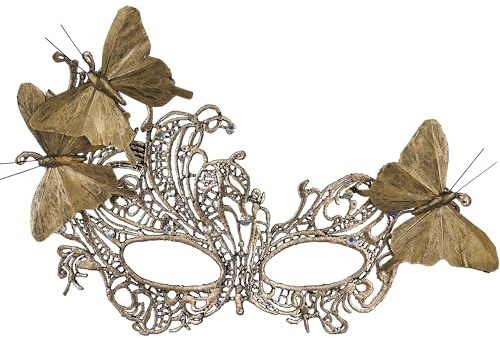 ETOFETE Halloween Butterfly Masquerade Masks for Adult Women Lace Half Face Mask Fancy Dress Cosplay Proms Carnival Accessory Costume