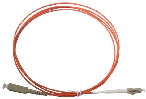 JPVLCNDJ Cavo patch in fibra ottica simplex multimodale SC/UPC a LC/UPC MM da 5 pezzi/lotto 62,5/125 um OM1 2,0 mm 2 metri