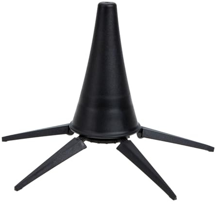 BESPORTBLE Supporto Ferro Nero Clarinetto Pieghevole a per e Portatile in Base Cinque Gambe Abs per Proteggere lo Prevenire lo Scivolamento Strumento