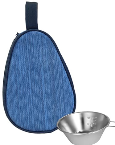Bolsa para Cuenco De Camping con Asa Portátil con Cremallera Bolsa | De Tazones Para Barbacoa Campamento Y Viaje Para Senderismo Mochilero Playa Y Pesca