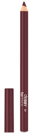deBBY, lipPENCIL LONG LASTING, Matita Labbra Lunga Durata con Pigmenti Full Color, Applicazione Precisa e Confortevole, Texture Scorrevole, Colore 03 Chestnut