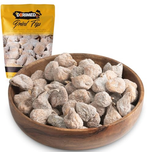 Higos Secos Españoles | 1 Kg de Higos Deshidratados | Sin Azúcar Añadida | Crudos y Enteros | Alto en Fibra y Minerales | IDEAL como SNACK | Dorimed