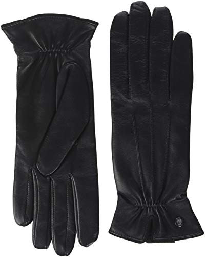 Roeckl Damen Klassiker gerafft Handschuhe, per pack Schwarz (Black 000), 8 (Herstellergröße: 8)