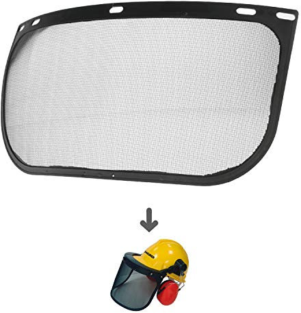 MAURER - Recambio Protector Facial Para Casco Con Visera, Protector Facial De Rejilla y Protector Auditivo Modelo 99790