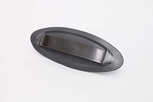 Bengar Ultra Leichter 108g Flacher Griff Schlauchboot & Belly-Boot max. 25 Kg (schwarz)