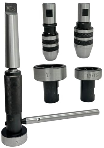 Gewinde- und Gewindeschneid-Aufsatz-Drehmaschine Reitstock Schneideisen Halter Set (MT3)