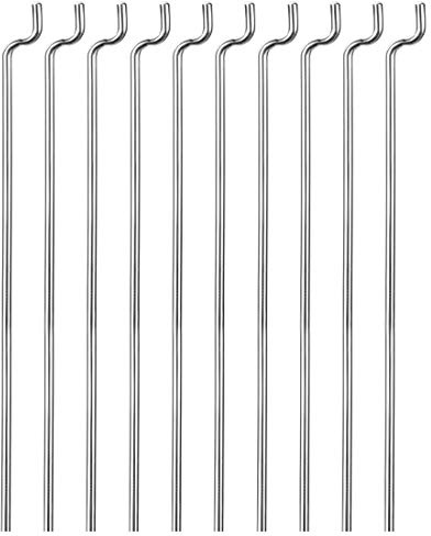 sourcing map 10 stycken RC flygplan Z stänger dra skottstänger tillbehör 1,2 mm x 450 mm (17,7 tum) i stål
