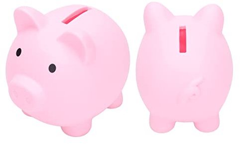 TOPINCN Sparschwein, groß genug tragbares Sparschwein für Erwachsene für Mädchen für Jungen(Rosa)