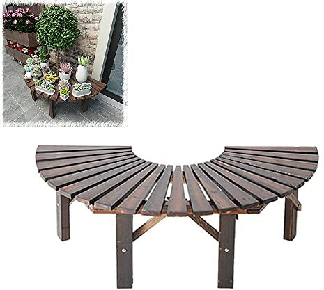 ksamwjf Holz-Pflanzenständer Blumenhocker, Eckblumentopf-Organizer-Rack, Viertelrunde Display-Halter-Lagerregale, Topfregal Pflanzer-Regal, für Terrasse Garten Balkon Indoor Outdoor
