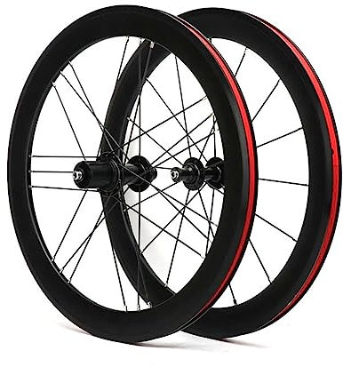 ZFF BMX-Rad 20 Zoll 406 Klappfahrrad Radsatz Aluminiumlegierung Doppelwandiger Rand 40 Mm Höhe V-Bremse Schnelle Veröffentlichung 74–130Mm 7 8 9 10 11 Geschwindigkeit 16/21 Löcher G3
