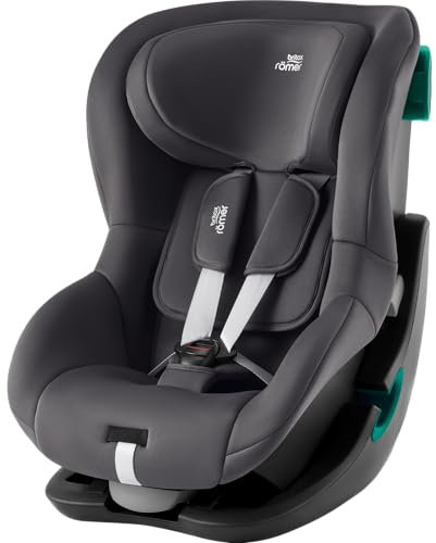 BRITAX RÖMER Kindersitz KING PRO, für Kleinkinder von 76-105 cm (i-Size) ohne ISOFIX, 15 Monate - 4 Jahre, Midnight Grey