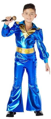 Boland - Disfraces de Niños Disco King, 3 piezas, disfraz para fiestas tematicas, Halloween o carnaval, cantante, superestrella