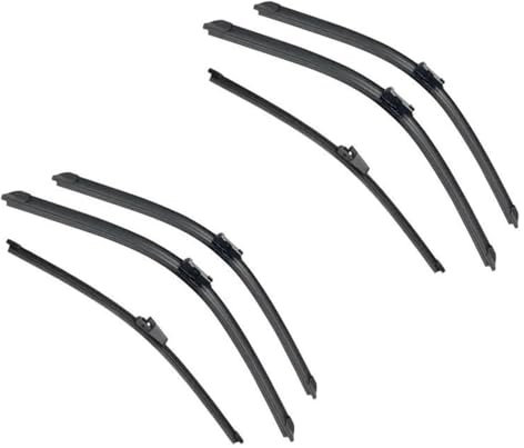 Automotive Wischerblatt Für VW Für T&iguan MK1 2007-2017 Auto Vorne Hinten Wischer Klingen Auto Windschutzscheibe Auto Wischer Klingen 24 +21 + 13(Farbe:6 wipers)