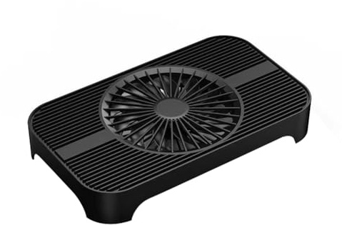 Gokoti Z-X3 Router Cooling Base Fan Bracket Rack with USB Power Interface, 140mm Fan Heatsinks Bracket for Router Host Cooling