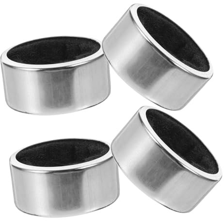 Alipis 4pcs Red Wine Ring Leak Preventer for Bottles Stainless Steel Wine Bottle Collar Ring to Prevent Drip and Overflow for Restaurant and Household Use Pack