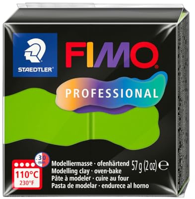 STAEDTLER 8040-51 ST, modelleringsmassa Fimo Prof 57 g ljusgrön, standard